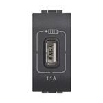 Caricatore USB 1 posto - serie civili - Bticino LivingLight L4285C1 
