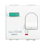 Interruttore automatico differenziale P+N 10A 2 posti - bianco - Bticino LivingLight N4305/10