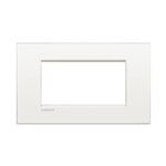 Placca AIR 4 moduli - bianco puro - materiale metallo - Bticino LivingLight LNC4804BN 