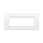 Placca AIR 7 moduli - bianco puro - materiale metallo - Bticino LivingLight LNC4807BN