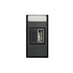 Caricatore USB universale 2A 1 modulo - serie Tekla S44 - Ave 445082USB/2A
