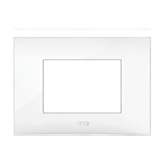 Placca in plastica serie "YOUNG 44" 3 moduli - colore Bianco - Ave 44PJ03B