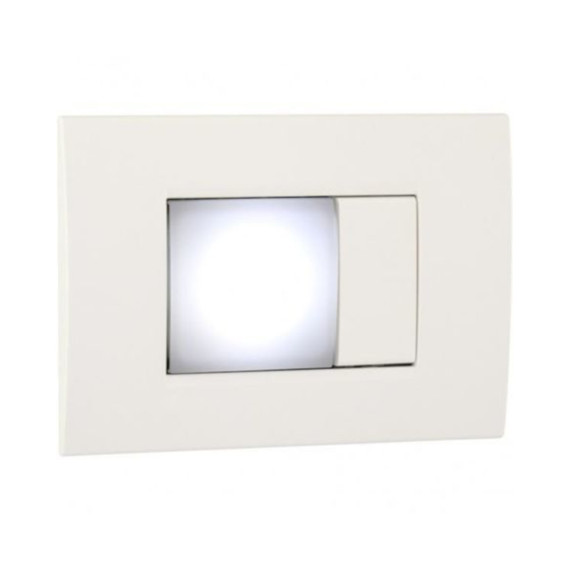 Lampada di emergenza da incasso 2 moduli colore bianco opale - Vemer  VE771300