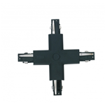 Connettore a croce per binari guida colore nero 18X18X3,4cm - Fan Europe LED-TRACK-X-NERO 