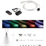 KIT 100 fili LED Fibra ottica 16W RGBW con telecomando e driver incluso 0,1X200CM - Fan Europe FIBRAOTTICA-LED-RGB