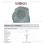 Diffusore acustico da giardino modello Roccia  Tutondo TU RS508GEX