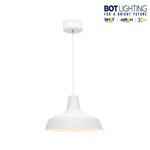 Lampada a sospensione Bot Lighting loft35 Pendant bianca 9783080 E27 60W