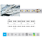 Striscia led banco pesce 24V 70W IP68 5mt - bianco ancora più freddo DuraLamp 05UCE2414XO