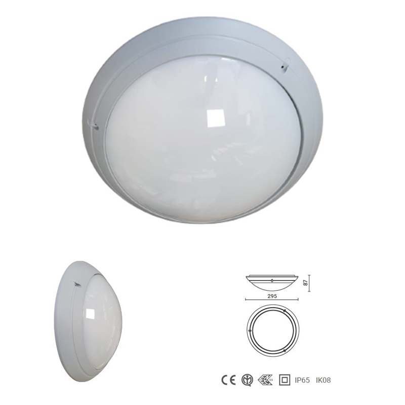 Plafoniera da esterno E27 iP65  colore grigio - Ivela 127492