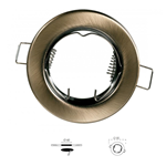 Faretti incasso gu10 in metallo colore bronzo 8cm - Fan Europe INC-REFLEX-SF1-BR