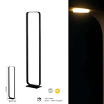 Lampada da terra led ovale in alluminio colore moka 2x8W 4000K - Fan Europe LED-MOKA-PT