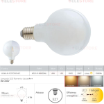 Lampadina LED filamento globo bianco latte E27 8W 1055LM 2700K 300° - Fan Europe LUXA-B-E27G95-8C 