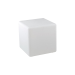 Cubo luminoso ricarica solare bianco lato 30cm IP65 - Fan Europe Intec I-GECO-CUBO-SOL30