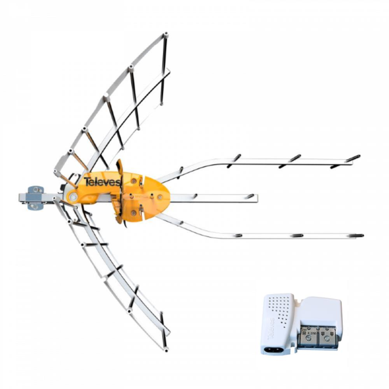 Antenna 5g Ellipse UHF + alimentatore 12V- Televes 148925